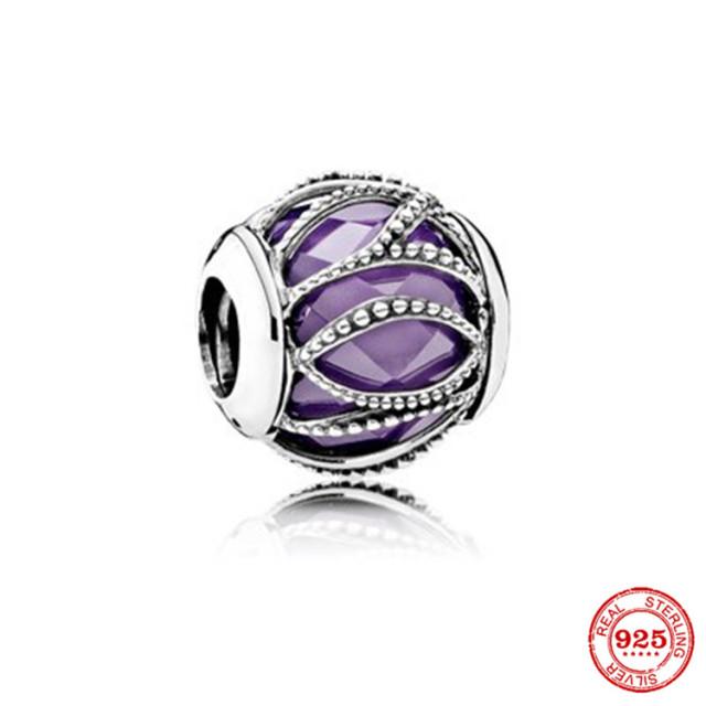 Neastamor Silver 925 Sparkling Blue Star Santa Claus Dangle Charm Bead Fit Original  Bracelet Pendant DIY Jewelry Women