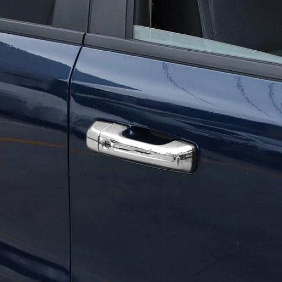 For Dodge Ram 1500 -2025 ABS Chrome Look Smart Door Handle Cover Trim Set 8P