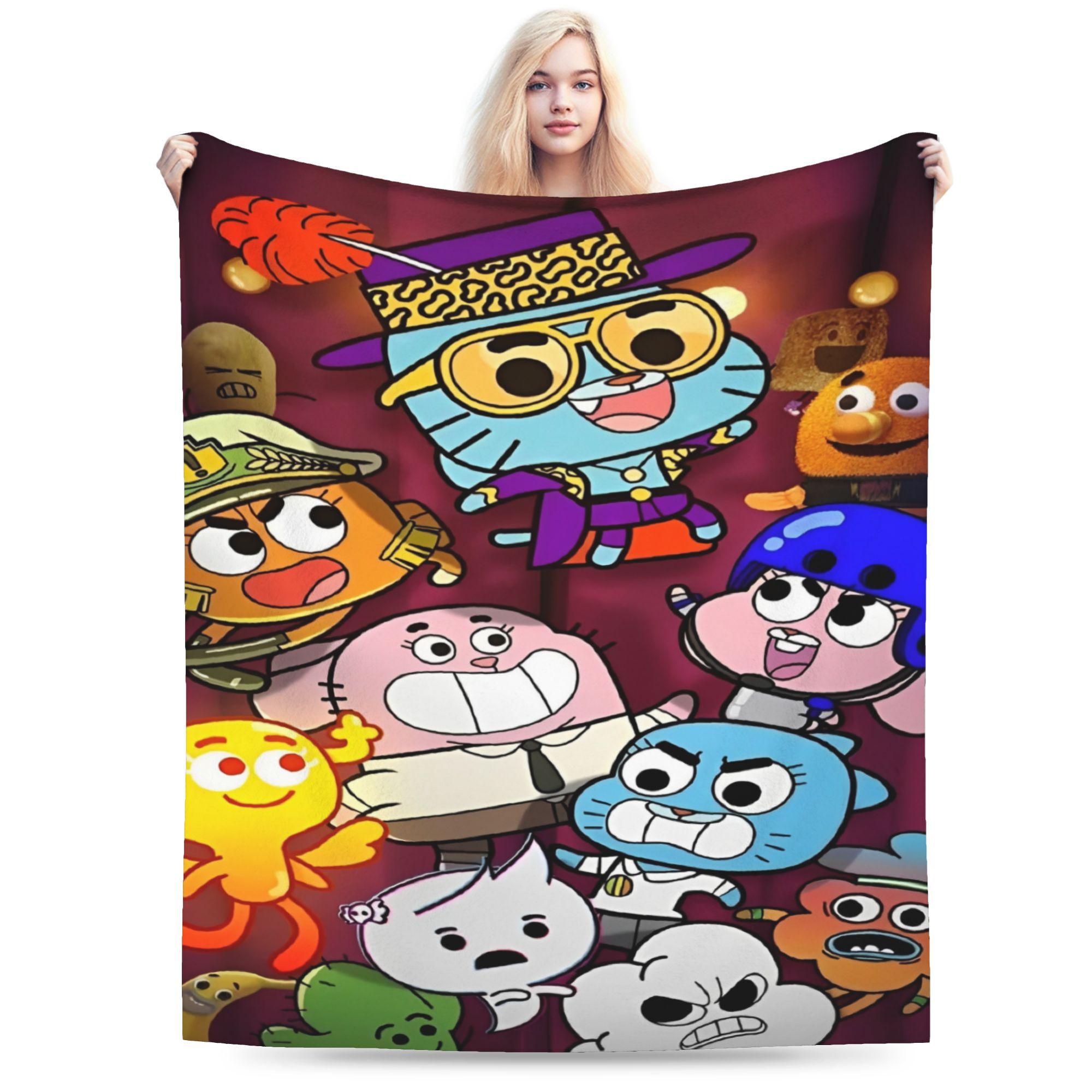 

The Amazing World of g-Gumballs Blankets Fleece Cozy Lightweight Thin Throw Blankets for Bedroom Bedspreads 130x150cm