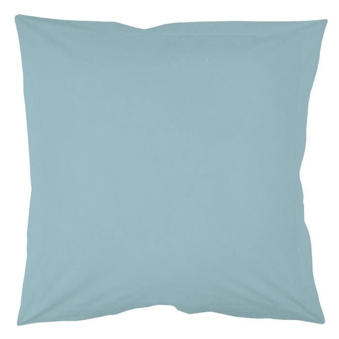 Taie d'oreiller coton INTIMITY 63x63 cm AQUA