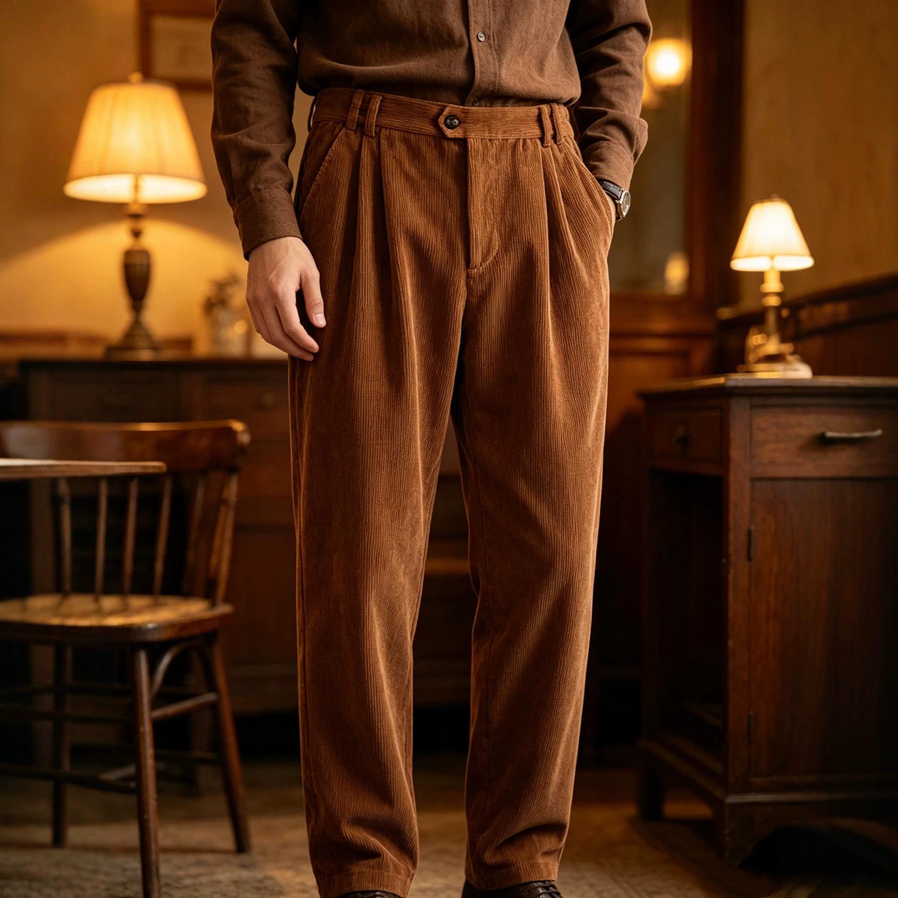Vīriešu Retro Amerikāņu Vecās Naudas Stila
