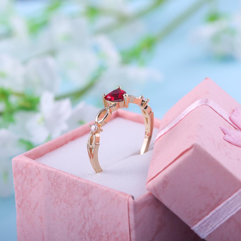 Simple Heart-Shaped Women'S Ring, Romantic Jewelry Design, Perfect Gift For Your Girlfriend'S Birthday, Stylish And Cute, Versatile Jewelry