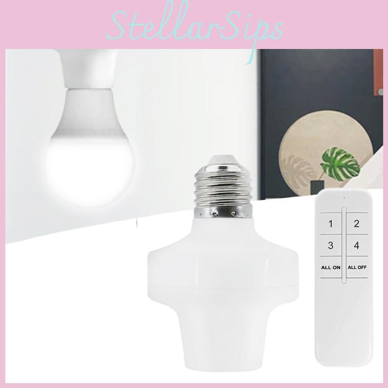 Wireless E26 E27 Remote Control Light Lamp Holders Smart Bulb Adapter Tools