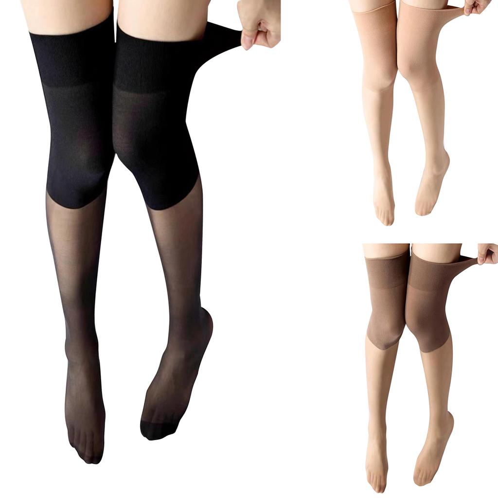 Women Girls Fashion School Student Over Knee Long Socks Spring Summer Invisible Sheer Thigh High Elastic Sexy Stockings