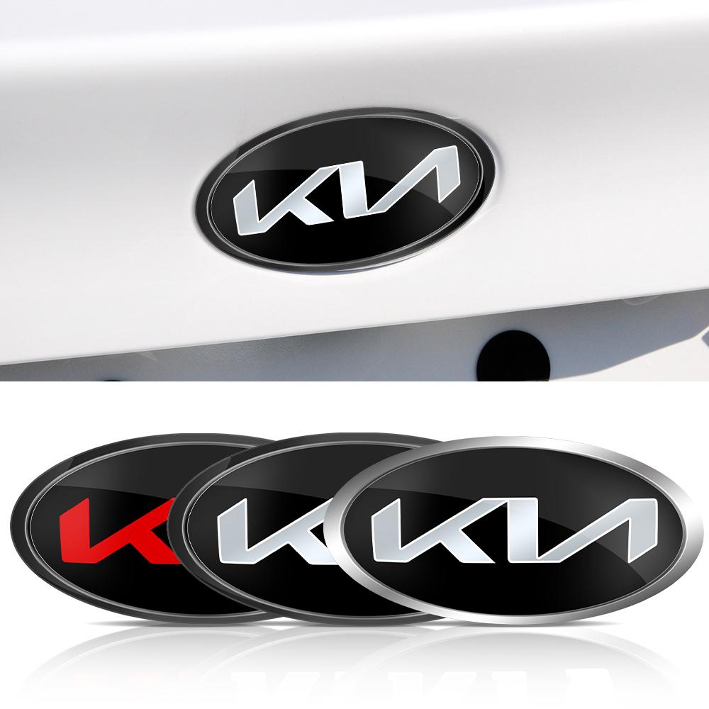 18.3/17.1/14.9/12.9/11.9/11.4CM Car Front Head Hood Bonnet Emblem Rear Tail Sticker Badge For KIA Sportage GT Ceed Picanto K5 K3