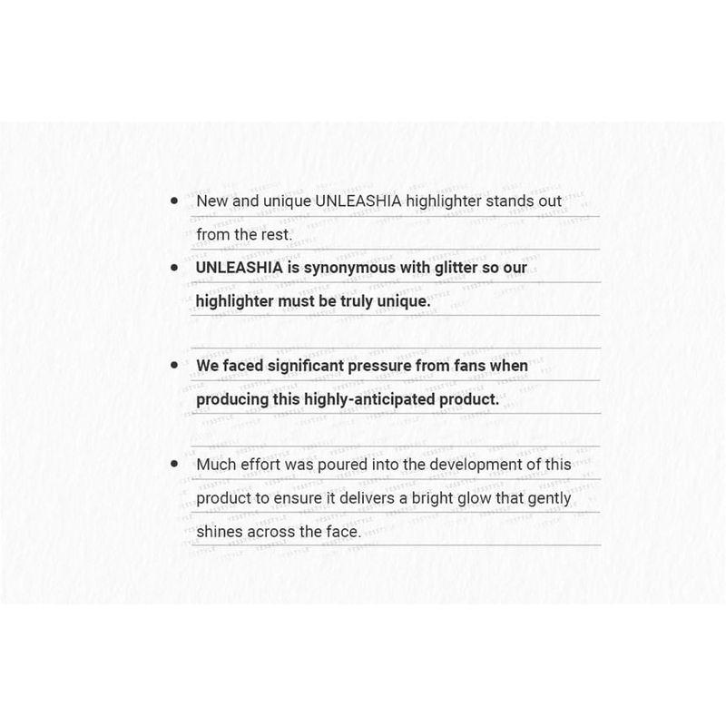 UNLEASHIA Mood Shower Face Palette Highlighter Version - 2 Types