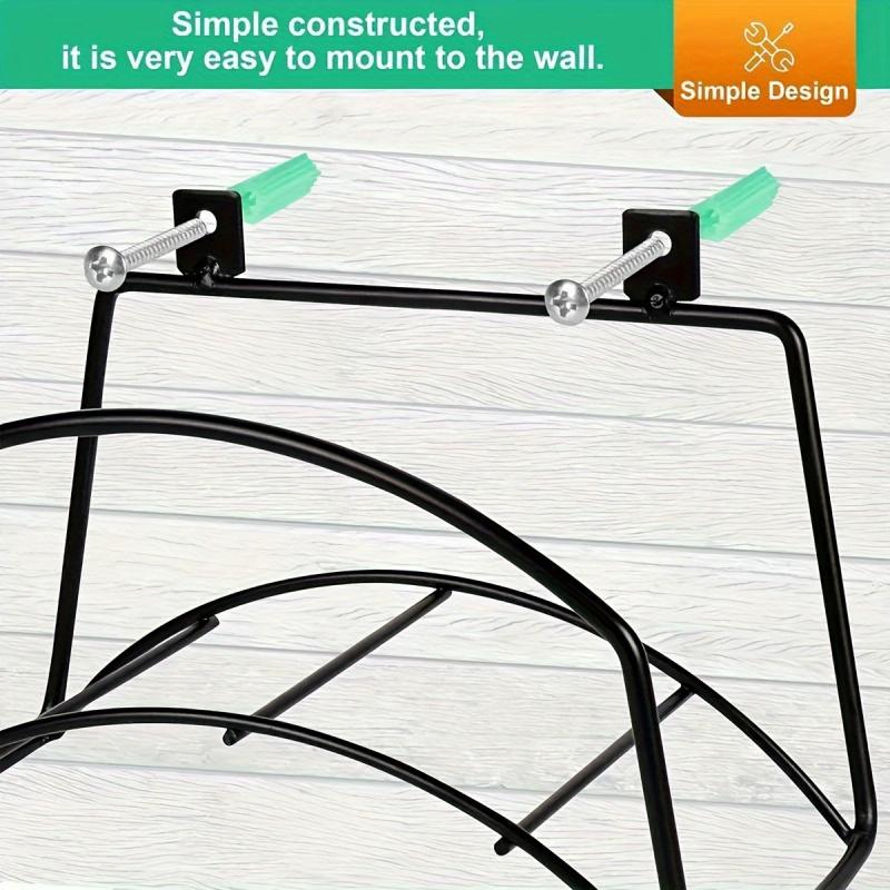 Wall-Mounted Iron Hose Rack - Detachable Outdoor Garden/Yard Storage for Water Pipe & Hose Organizer