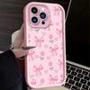 Cute Pink Bow Soft Phone Case For iPhone 17 Air 16 16E 15 14 13 12 11 Pro Max X XS XS Max XR16 Plus Silicone Cover