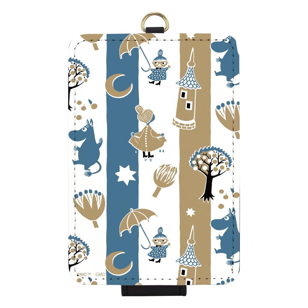 Gourmandies Moomin 80th Anniversary IC Card Case Stripe MMN-238B
