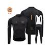 1 Mens Thermal Fleece Cycling Long Sleeve Jersey Pants Set Winter Warm Bike Riding Outfit Cold Weather