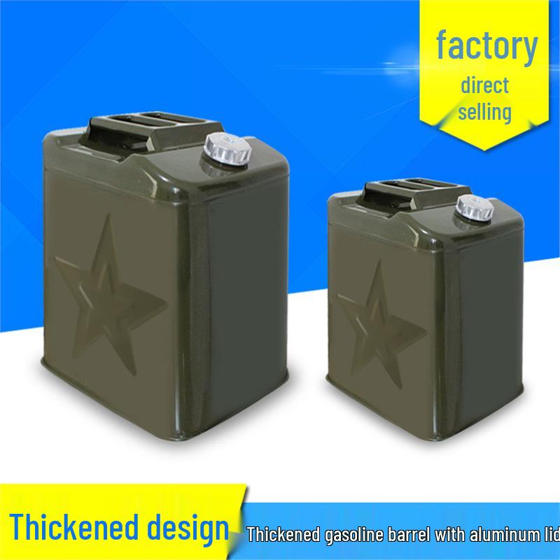 Gasoline/Diesel Fuel Can: 10L & 20L Spare Tank, Thickened Sheet Metal