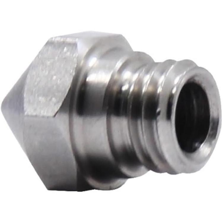 5Pcs MK10 Stainless Steel Nozzle Compatible with 3D Printer Parts 0.2 0.3 0.4 0.5 0.6 0.8 1.0mm 1.75mm Filament M7 Thread Nozzles (Size : 1.75mm