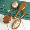 Natural Sandalwood Comb, Meridian Hair Care, Curly Hair Massage, Portable Multi-functional Nose Scrape