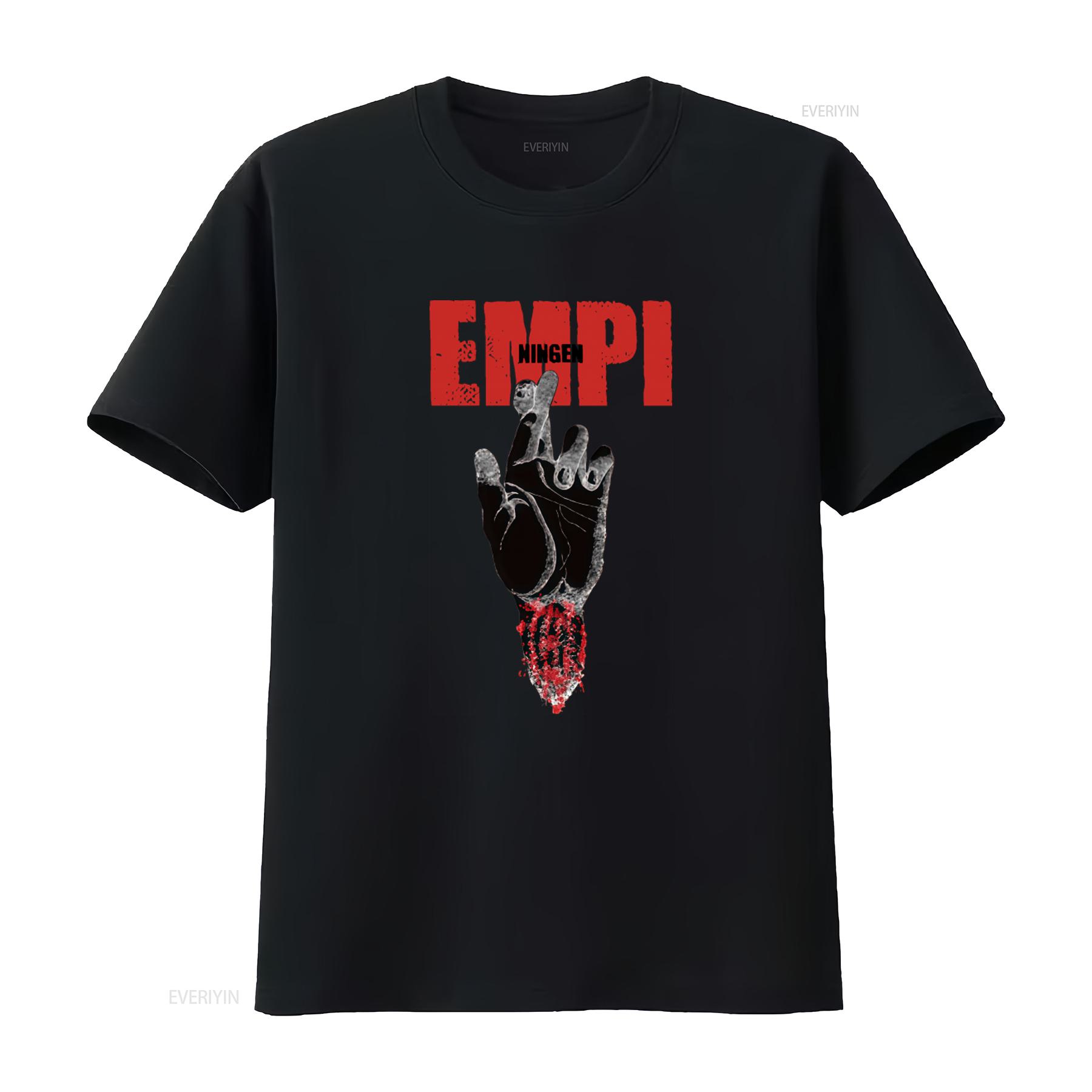 

Maximum The Hormone Ning Empi White T Shirt for Men and Women Unique Hand Design with Red Accents vintage Washed Soft homme 4XL