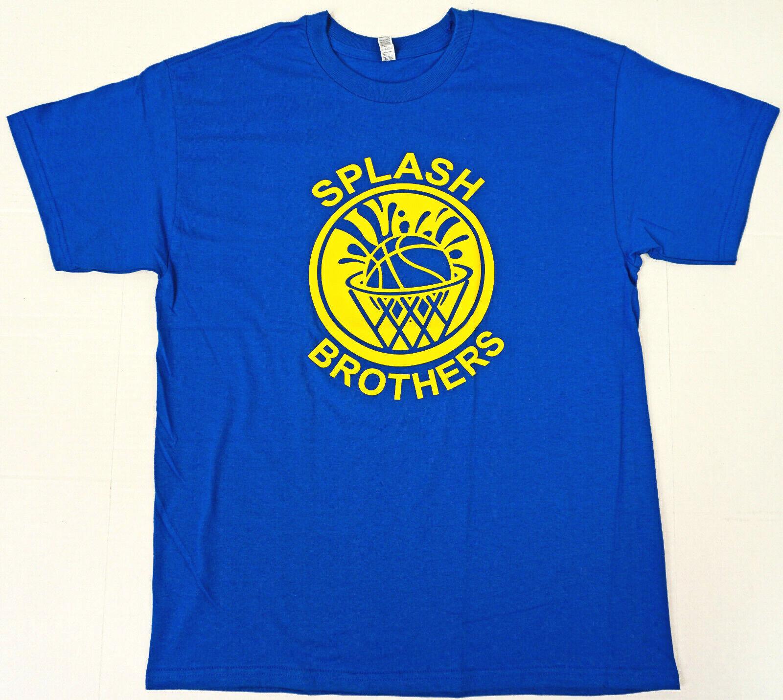 SPLASH BROTHERS T-shirt Bros Curry Thompson Tee Adult Mens Blue New XXXXL