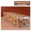 10/30pcs Wide Mouth Transparent 8-side Sealed Stand-up Bag Food Grade Storage Reusable Sealed Bag Snack Dry Fruit Storage Bag