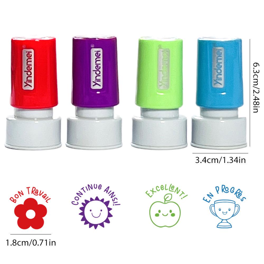 5 Morandi Color Teacher Comment Stamps: Encouragement and Reward Stamps for Kids