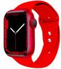 Rubber Sports Strap for Apple Watch 4 5 6 7 8 9 Se 42/44 Red
