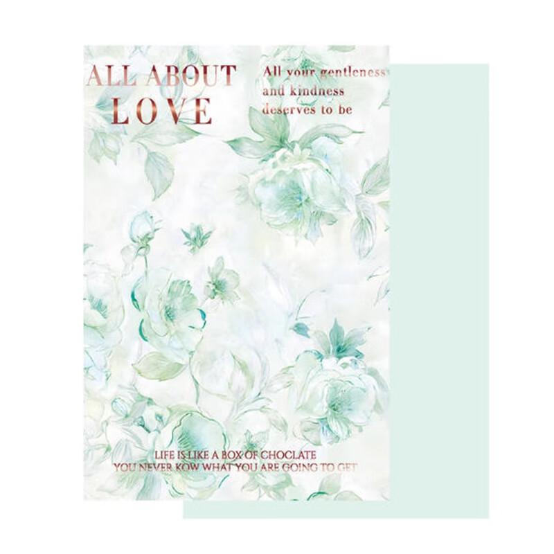 

Saint Bailai Hot Stamping Floral Wrapping Paper