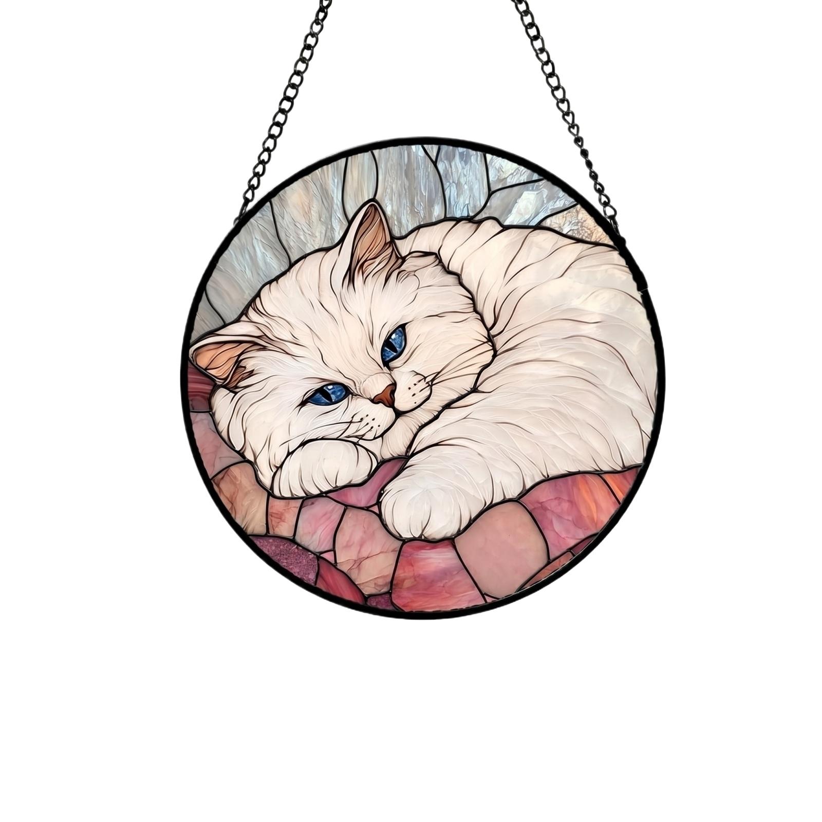 

Acrylic Puzzle Window Decoration, Creative Stained Glass Hanging Ornament, Assembleable Window Decoration, Fun DIY Puzzle Ornament, One Size