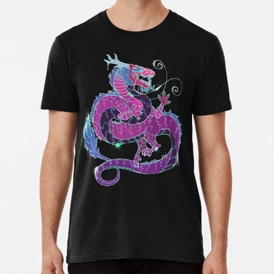 Neon Graffiti Dragon Size S To 5XL Made In the USA T-Shirt