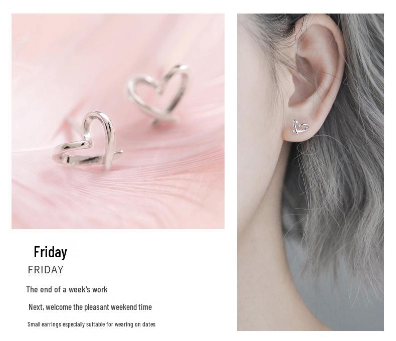 Sterling Silber Damen Ohrclips und Ohrstecker Set - Perfekt für Wochentage, Geburtstage oder Weihnachtsgeschenke.