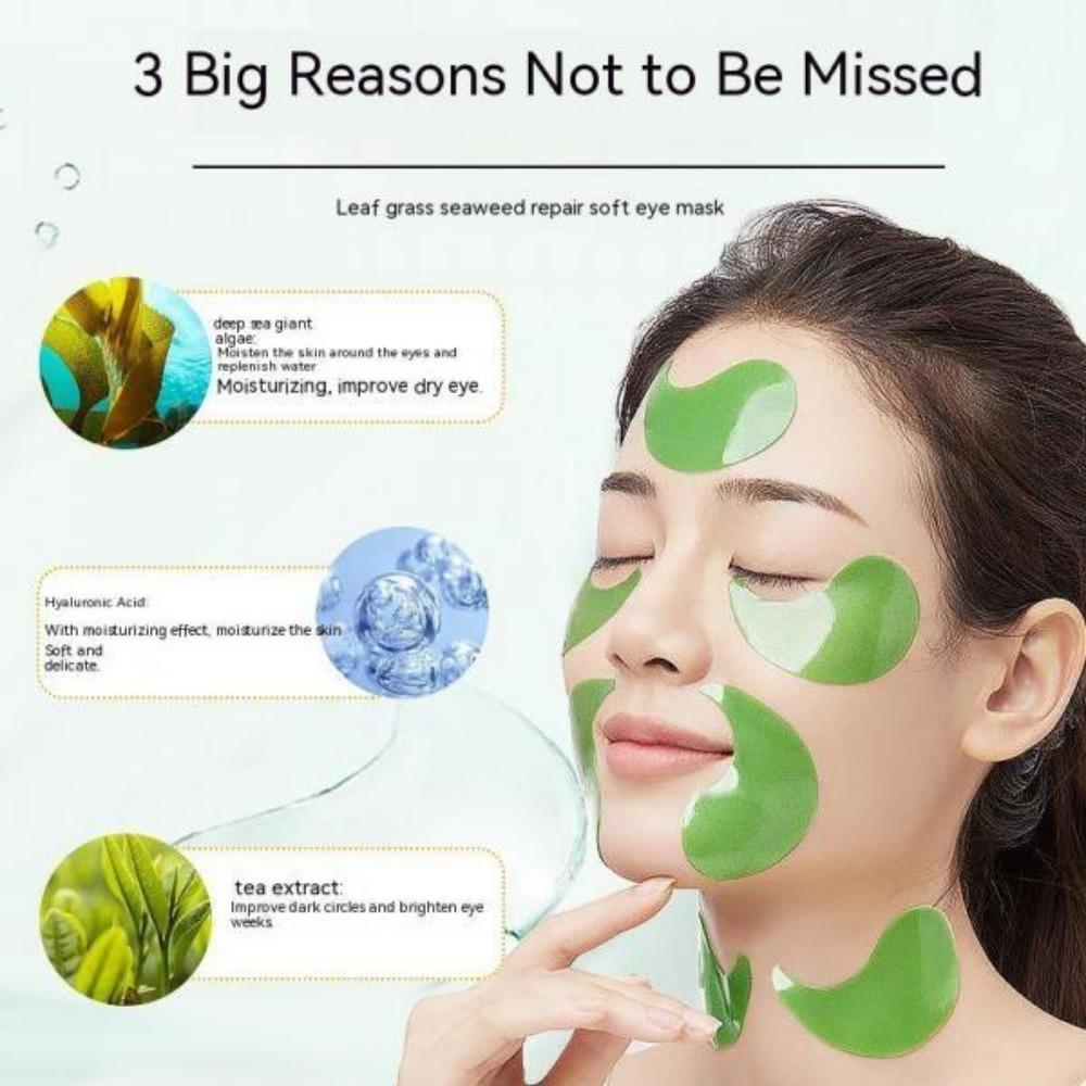 Newly 60pcs Seaweed Tightening Eye Mask Remove Dark Circle Hydrating Under Eye Patches