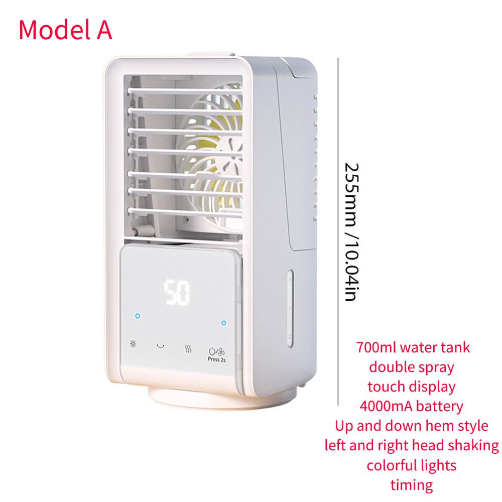 

Портативный настольный вентилятор с цветной подсветкой USB мини-кондиционер увлажнитель воздуха охладитель вентилятор водяное охлаждение вентиляторы для офиса/дома/общежития