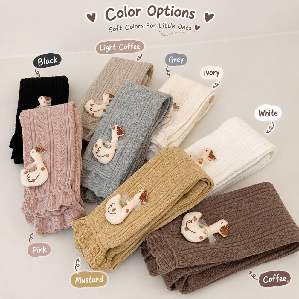 Thin Cotton Kids Cotton Legging Elastic Waistband Lace Trim Tight Spring Autumn Layering Little