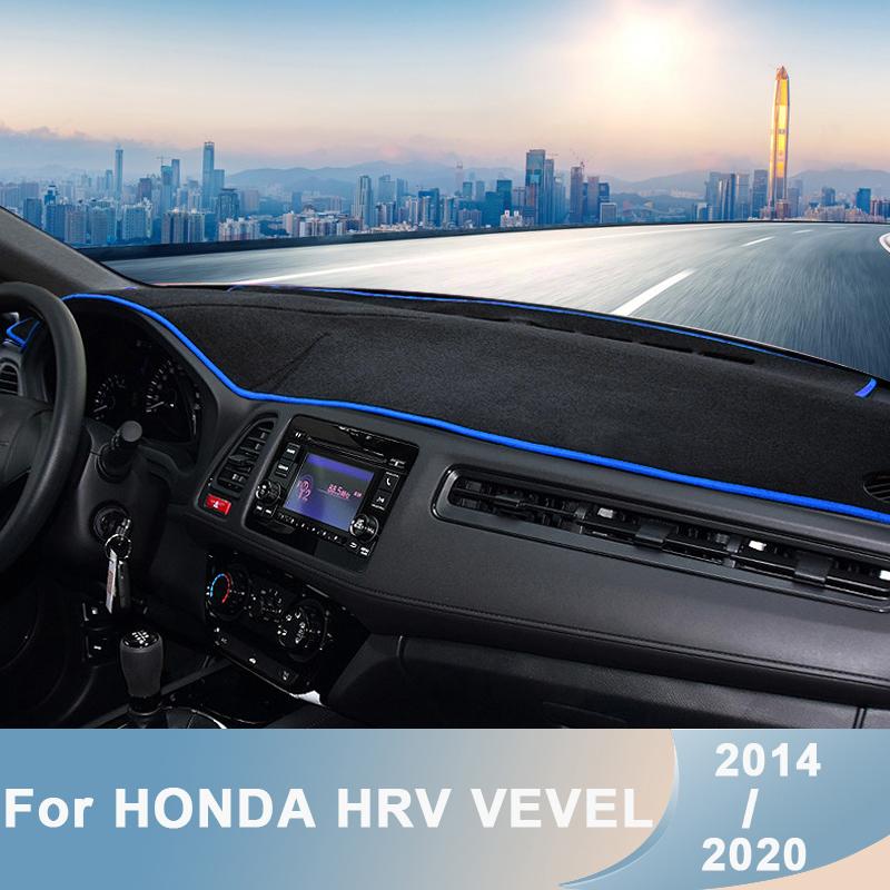 Car Dashboard Avoid Light Pad Instrument Platform Cover Mat Carpet For Honda HR-V HRV Vezel 2014-2017 2018   Accessories