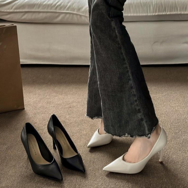 Plus Size New Style Popular Women 8cm High Heels Pumps Stripper Flock Lady Wedding Bridal Heels Evening Green Blue Yellow Shoes