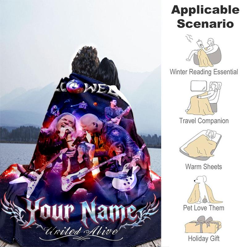 Custom Personalized Blanket Helloween Soft Throw Blanket, Suitable for Family and Friends, Sofa Blanket,Home Decor Christmas gift