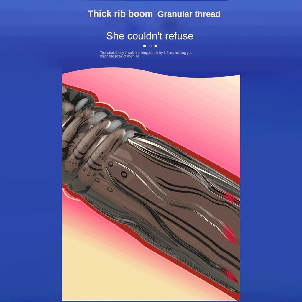 MELEON Realistic Penis Extension Cock Sleeve Reusable Silicone Penis Enlarger Delay Condoms For Adult Men Dildo Enhancer Sex Toys