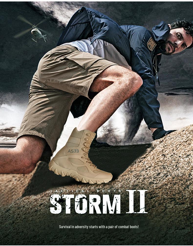 Magnum Cross-Border Plus Size Breathable Tactical Boots, Wear-resistant Outdoor Hiking & Training High-Top Combat Military Boots.