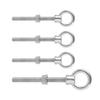 4-Pack For M12 X 120mm Stainless Steel Eye Bolt Screws With Rings For Lifting & Rigging Industrial Use Hardware Fixtures