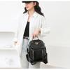 Simple Backpack Women's New Trend Fashion Pu Soft Leather Backpack Large Capacity Commuter Travel Bag