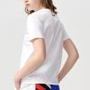 FILA Fusion Letter Print Knitted Sports Casual Round Neck Short Sleeve T-Shirt Women Tops Standard-White T11W121101F-WT