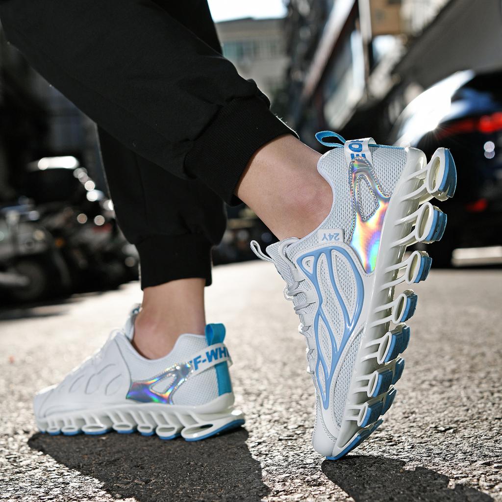 Fashion Fitness Men 'S Shoes Summer Mesh Breathable Sports Shoes Shock Absorption Soft Bottom Basketball Shoes Men 'S Casual Shoes