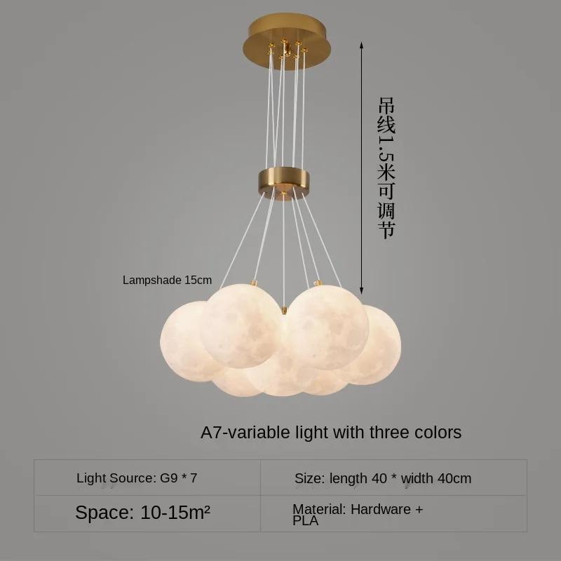 Lampă suspendată cu LED pentru sufragerie modernă Lampe suspendate cu bile nordice Suspensie creativă pentru dormitor/sufragerie