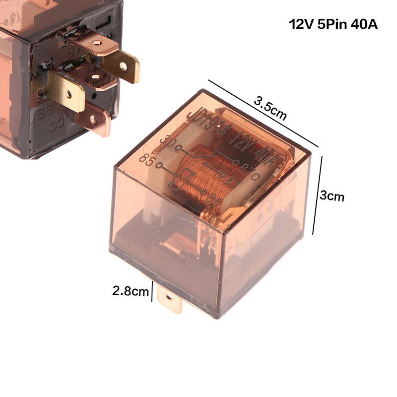 DC 12V 24V Waterproof Automotive Relay 4Pin 5Pin SPDT Car Control Device Relays 40A 60A 120A Car Relays High Capacity Switching
