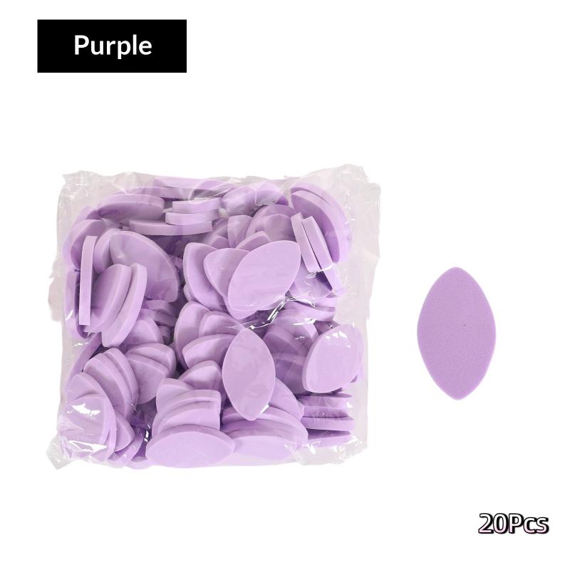 20/50Pcs Soft Sponge False Eyelash Pads Colorful Reusable Makeup Puffs Lash Map Chart Wispy Lashes For Beginner Training