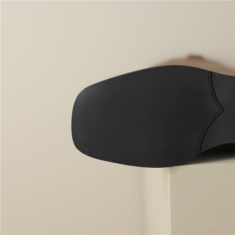 Women's Low Heel Boots Autumn and Winter New High Quality Thick Heel Cowhide Boots Comfortable Breathable Large Size Boots