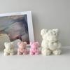 Rose Flower Bear Silicone Mold Bear Candle Mold Non-stick Easy To De-mold