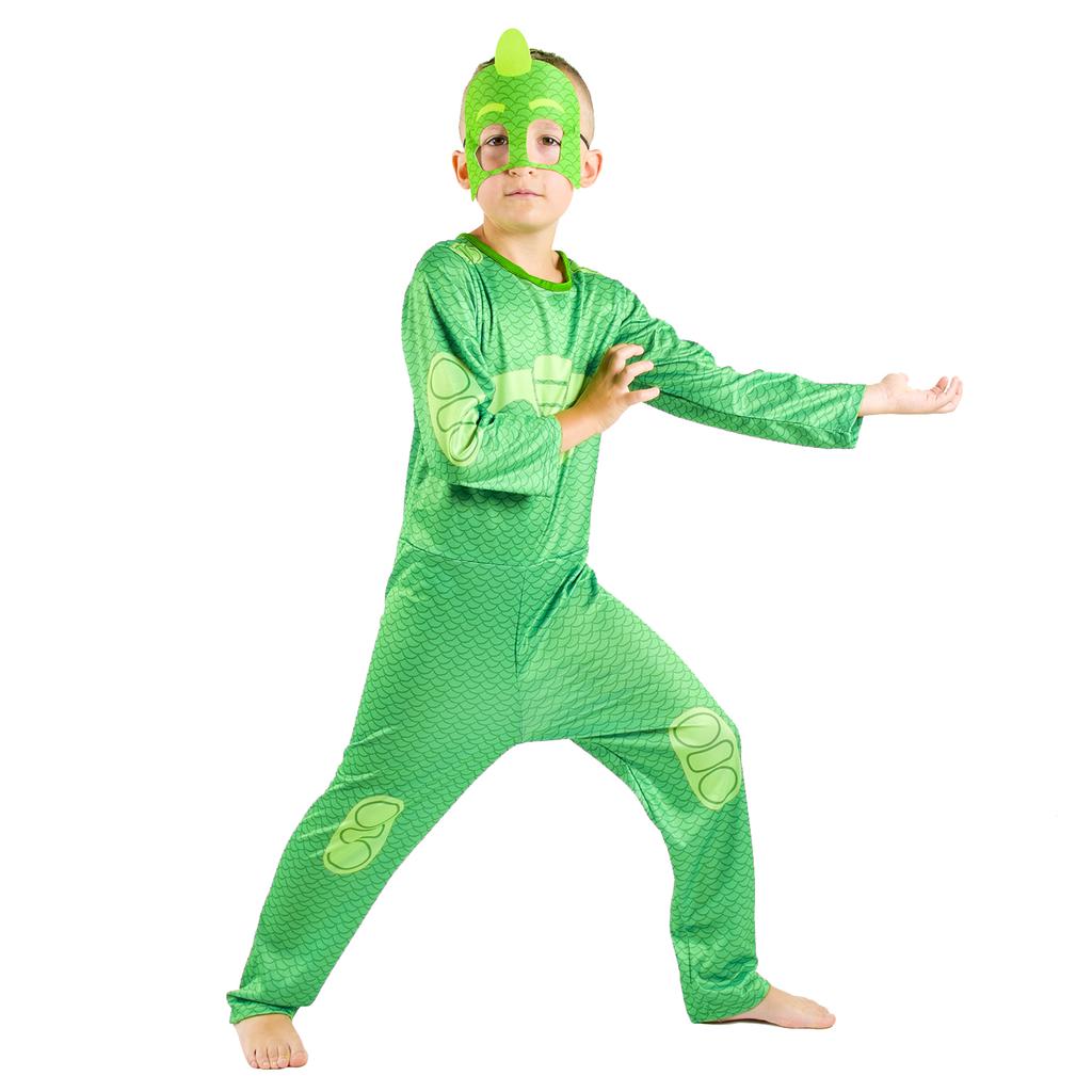 PJ Masks Costume for Carnival, Gekko Disguise, Costume Party 12