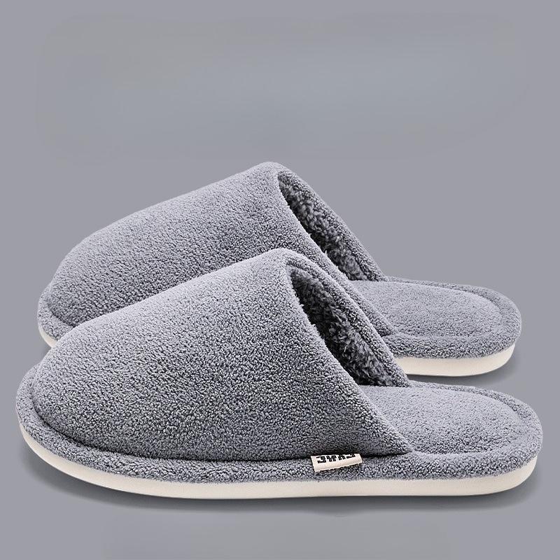 Cotton Shoes for Indoor Home Use with Fleece, Warm, Anti-slip and Anti-odor Slippers