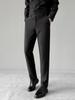 2026 Men's Elastic Ice Silk Straight-Leg Casual Pants for Spring & Autumn - Versatile, Thin, Loose Suit Pants for Middle-Aged & Young Adults.