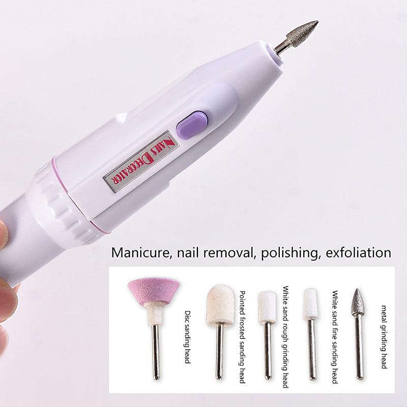 Elektryczny Zestaw Frezarek do Manicure i Pedicure 5 w 1 Profesjonalna Elektryczna Pilarka do Paznokci Szlifierka Pielęgnacja Osobisty Manicure i Pedicur