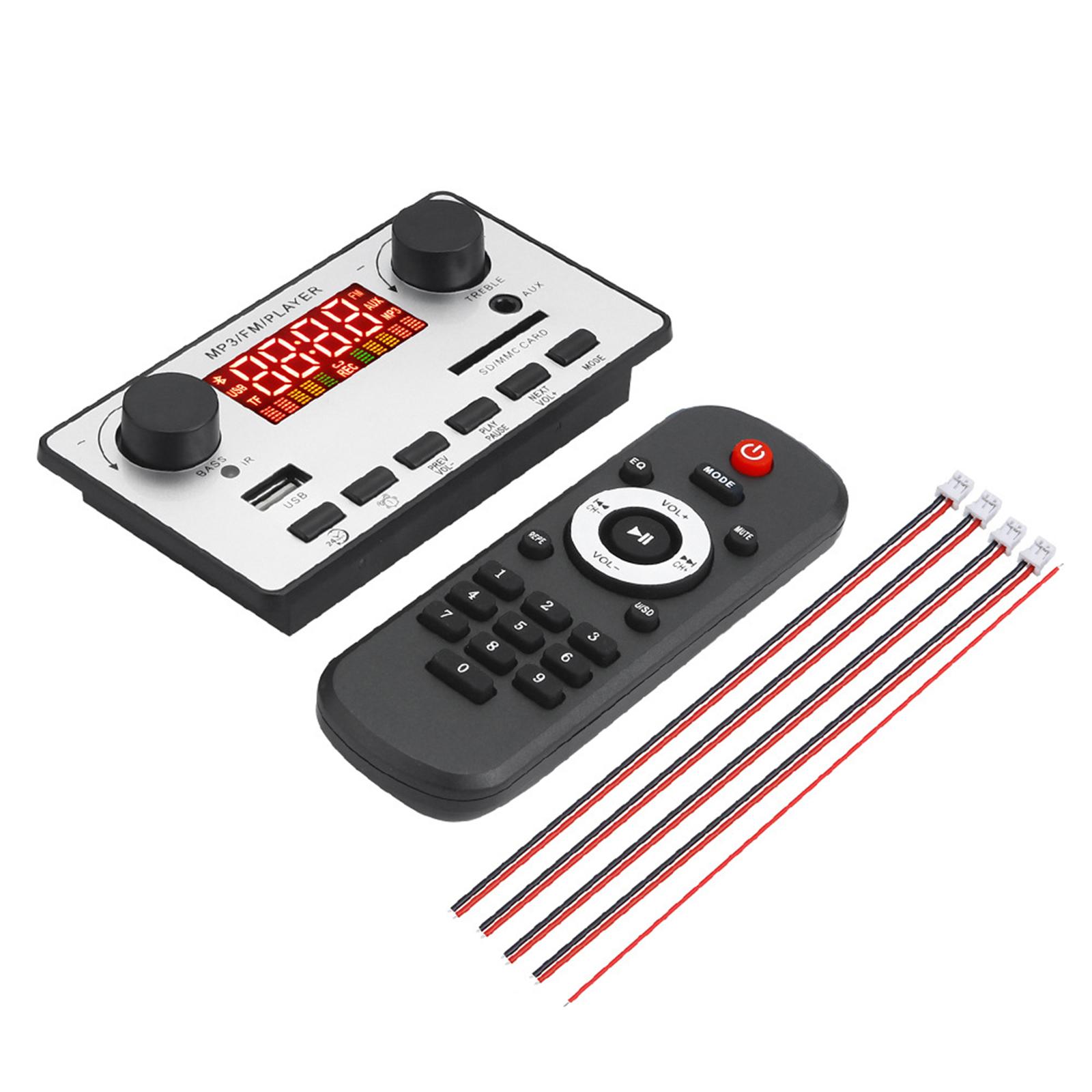 

Mp3 Player 80W+2x40W Power Amplifier 7V-23V Bluetooth-compatible Decoder Boards Audio Modules USB FM Radio AUX Player 1