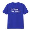 Womens In Musk We Trust Elon For President 2024 Funny Men S  T Shirt Black Large vintage Washed Slightly streetwear Breathable