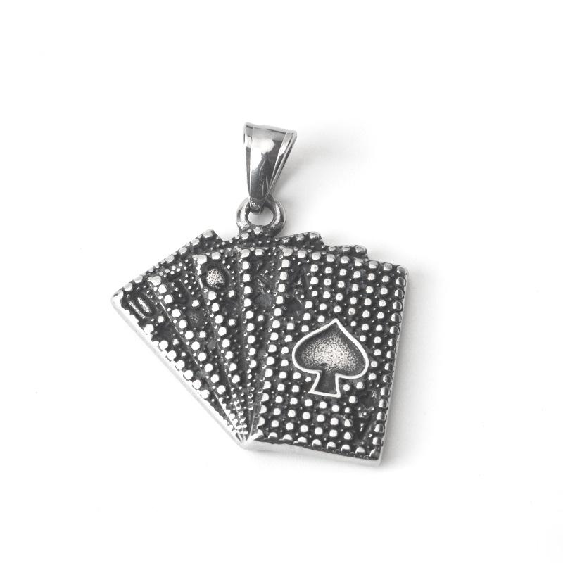 

Ожерелье-подвеска в стиле хип-хоп из титановой стали - Мужская и женская ретро уличная мода